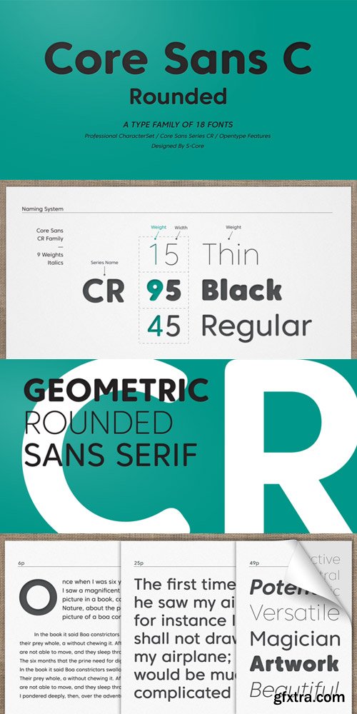 Core Sans CR Font Family $140