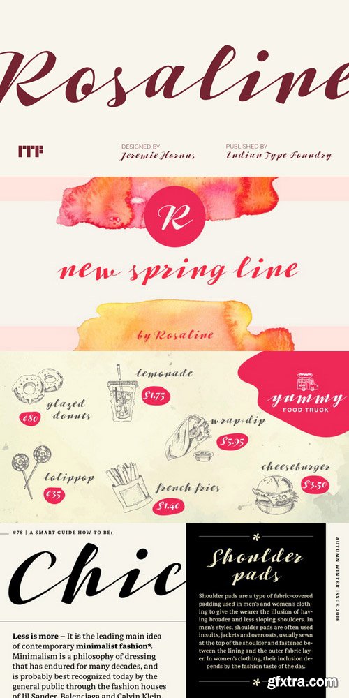 Rosaline Font $50