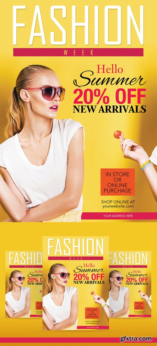 Summer Fashion Week - Flyer PSD Template