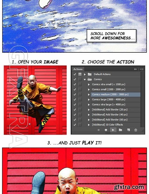 GraphicRiver - Comics Photoshop Action 17036318