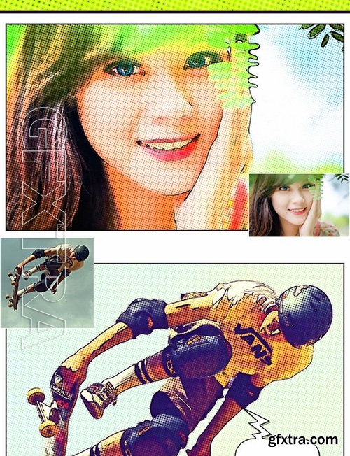 GraphicRiver - Comics Photoshop Action 17036318