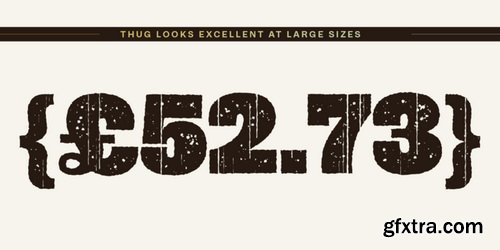 Thug Font Family $65