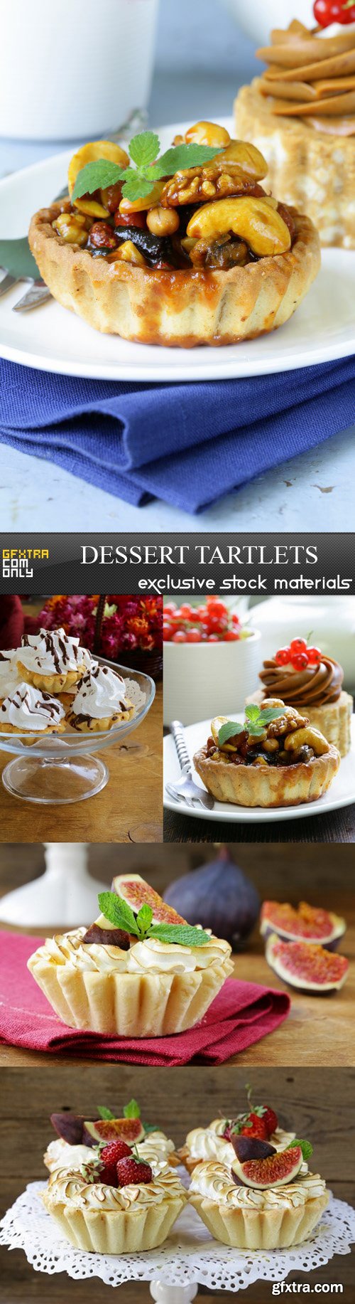 Dessert Tartlets - 5 UHQ JPEG