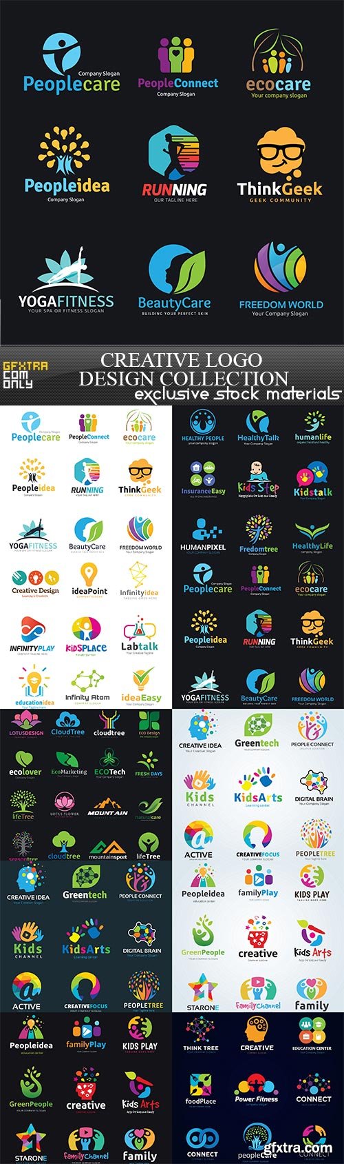 Creative logo design collection, 10 x EPS