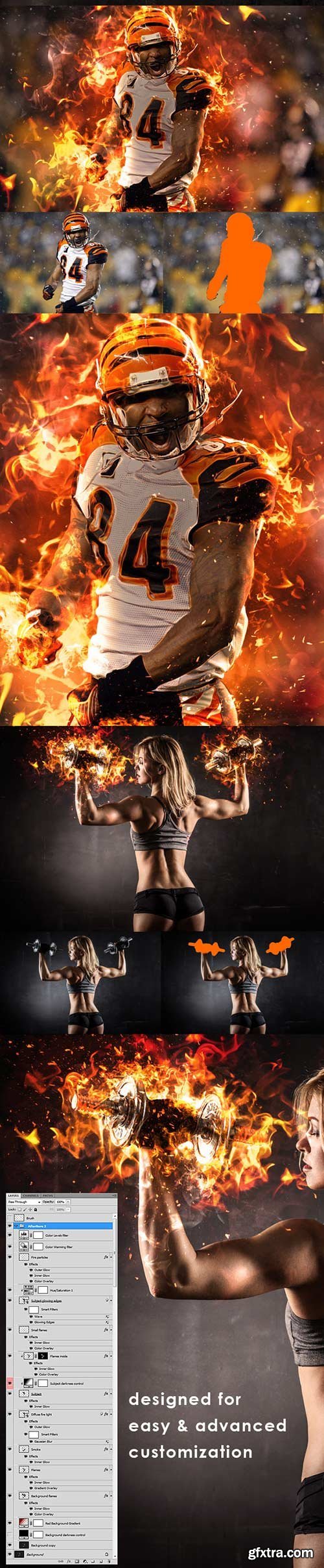 GraphicRiver - AfterBurn 2 Photoshop Action 11320025