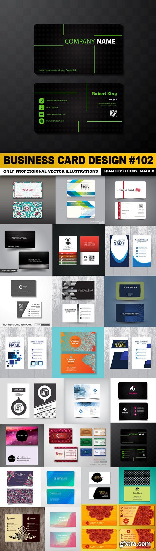 Business Card Design #102 - 25 Vector