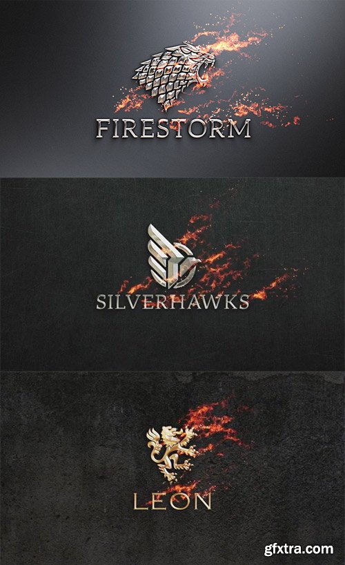 Videohive - Flame & Metal / Fire Logo Reveal - 16928053