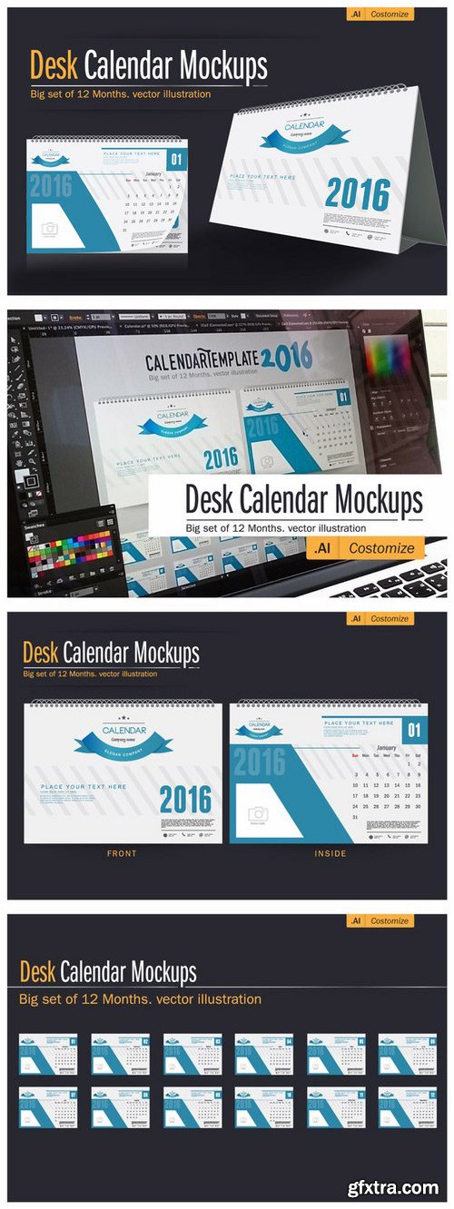 CM - Desk Calendar 2016 Mockups 714681