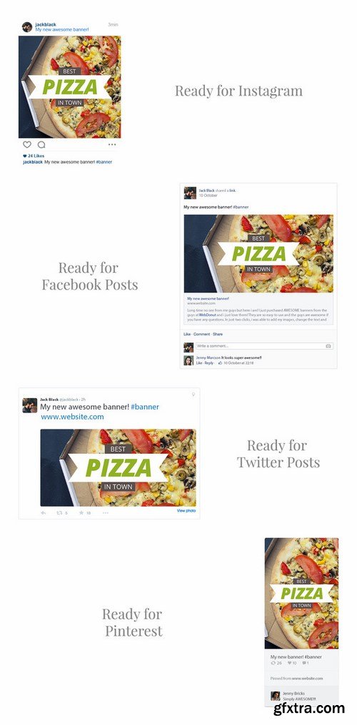 CM - Food Social Media Banners 709132