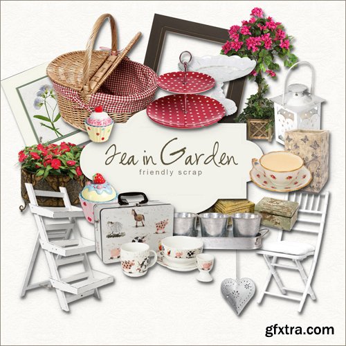 Scrap Kit - Tea in Garden