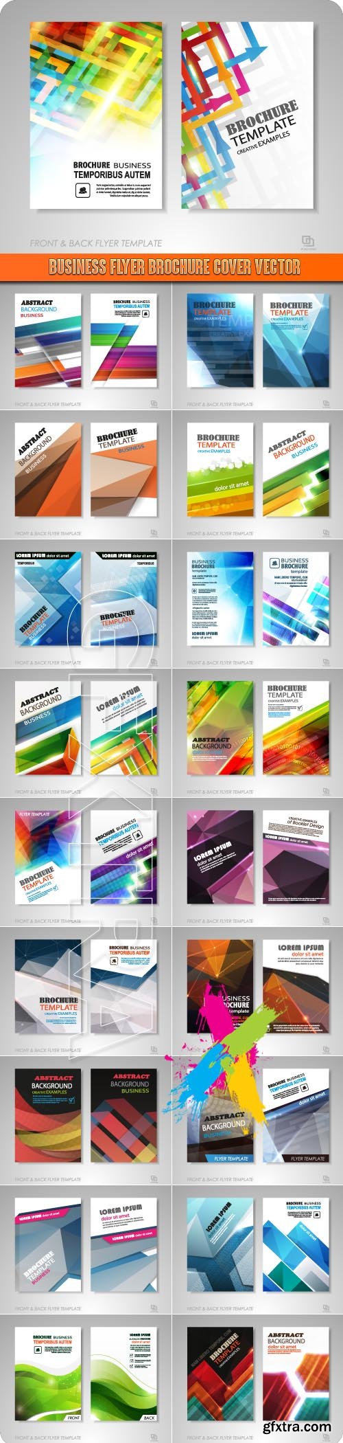 Business flyer brochure cover vector