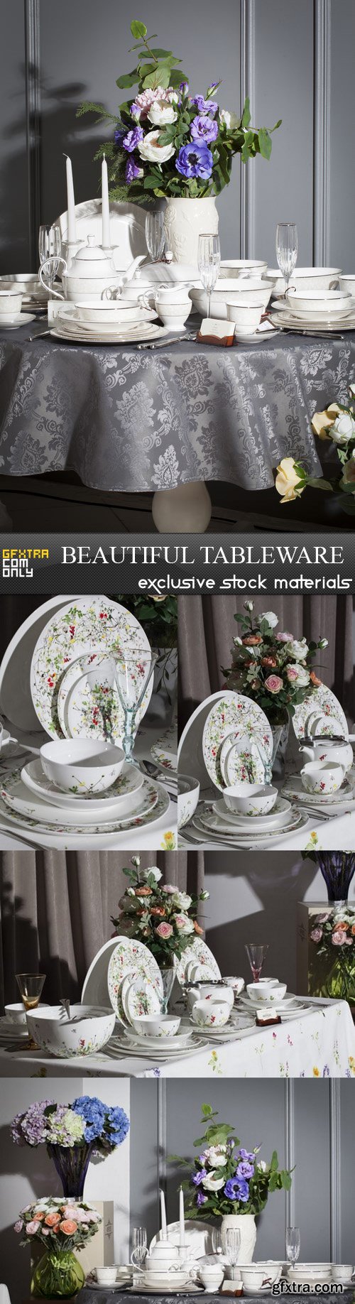 Beautiful Tableware - 5 UHQ JPEG