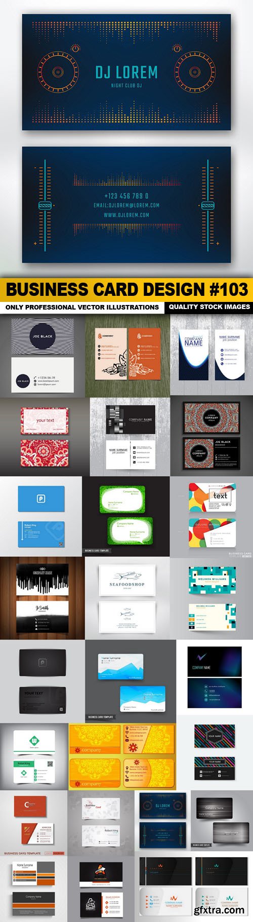 Business Card Design #103 - 25 Vector