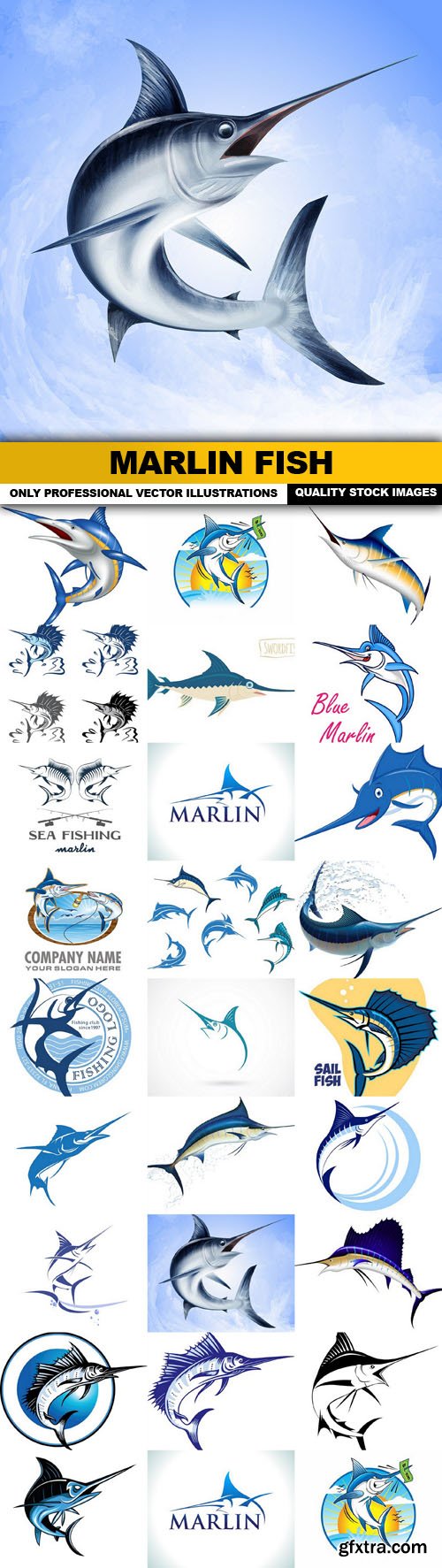 Marlin Fish - 25 Vector