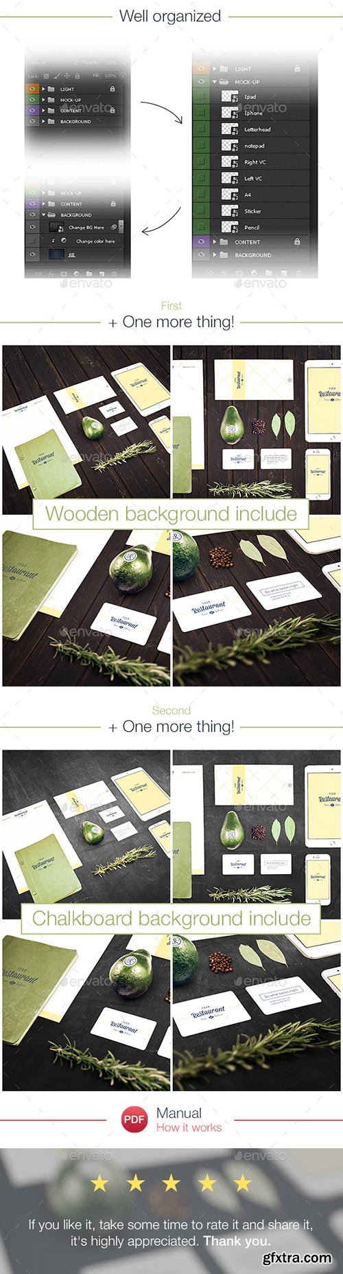 GraphicRiver - Restaurant Identity Branding Mock-Up 10931546