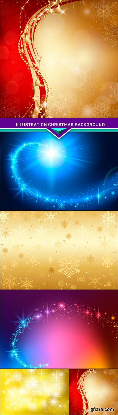 Illustration Christmas background with snowflakes 5X EPS