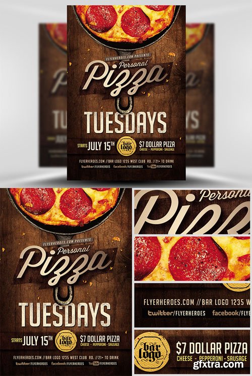 Pizza Tuesdays Flyer Template