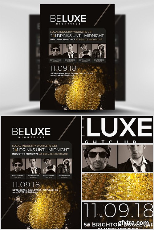 BeLuxe Club Flyer Template