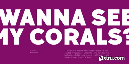 TT Corals Font Family $140