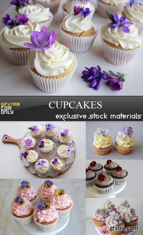 Cupcakes - 6 UHQ JPEG