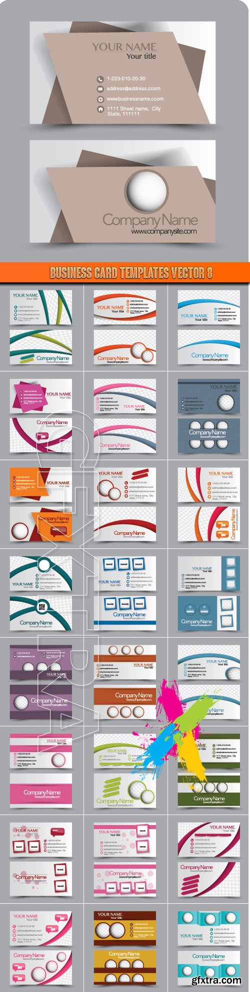 Business Card Templates vector 8