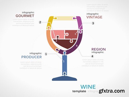 Beverage infographics - 6 EPS