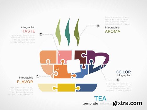 Beverage infographics - 6 EPS