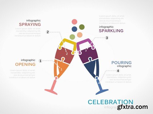 Beverage infographics - 6 EPS