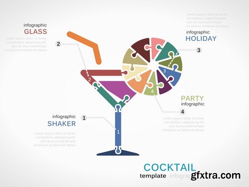 Beverage infographics - 6 EPS