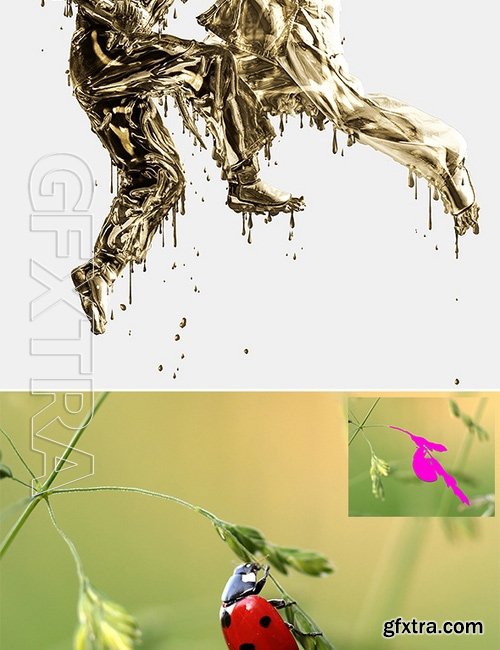 GraphicRiver - Dripping Gold Photoshop Action 17132986