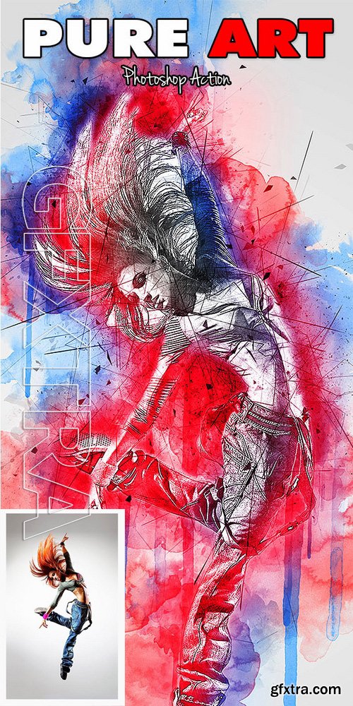 GraphicRiver - Pure Art Photoshop Action 17170951