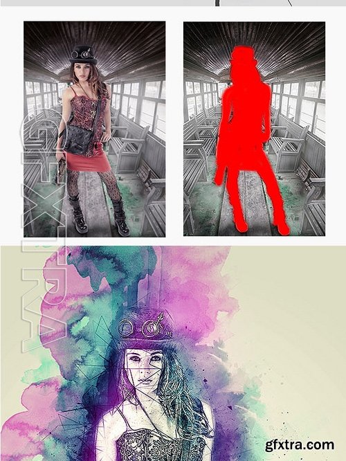 GraphicRiver - Pure Art Photoshop Action 17170951