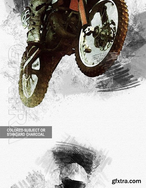 GraphicRiver - Colored Charcoal Photoshop Action 17117042