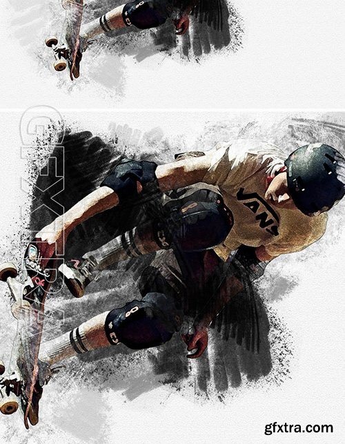 GraphicRiver - Colored Charcoal Photoshop Action 17117042