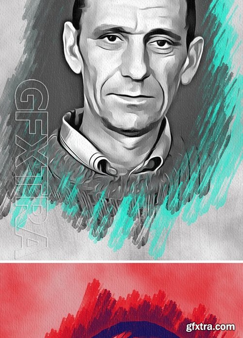 GraphicRiver - Oil Painting Photoshop Effect 17108342