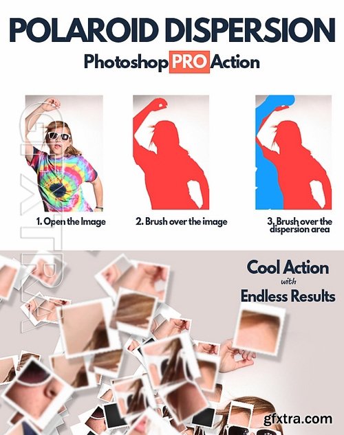 GraphicRiver - Polaroid Dispersion Photoshop Action 17109306