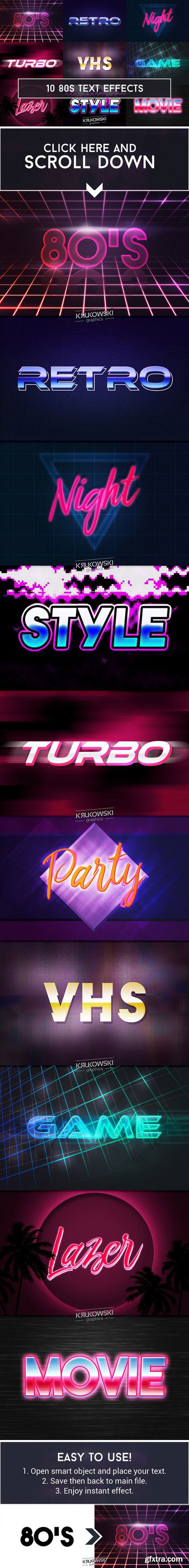 CM - 80's Retro Text Effect Mockup 796840