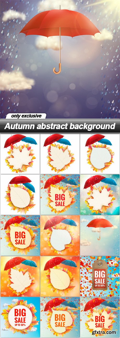 Autumn abstract background - 16 EPS