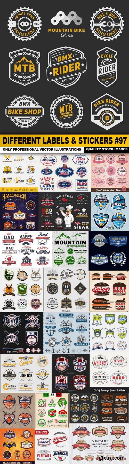 Different Labels & Stickers #97 - 25 Vector Different Labels & Stickers #97 - 25 Vector