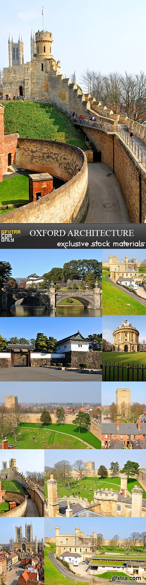 Oxford architecture, 10 x UHQ JPEG