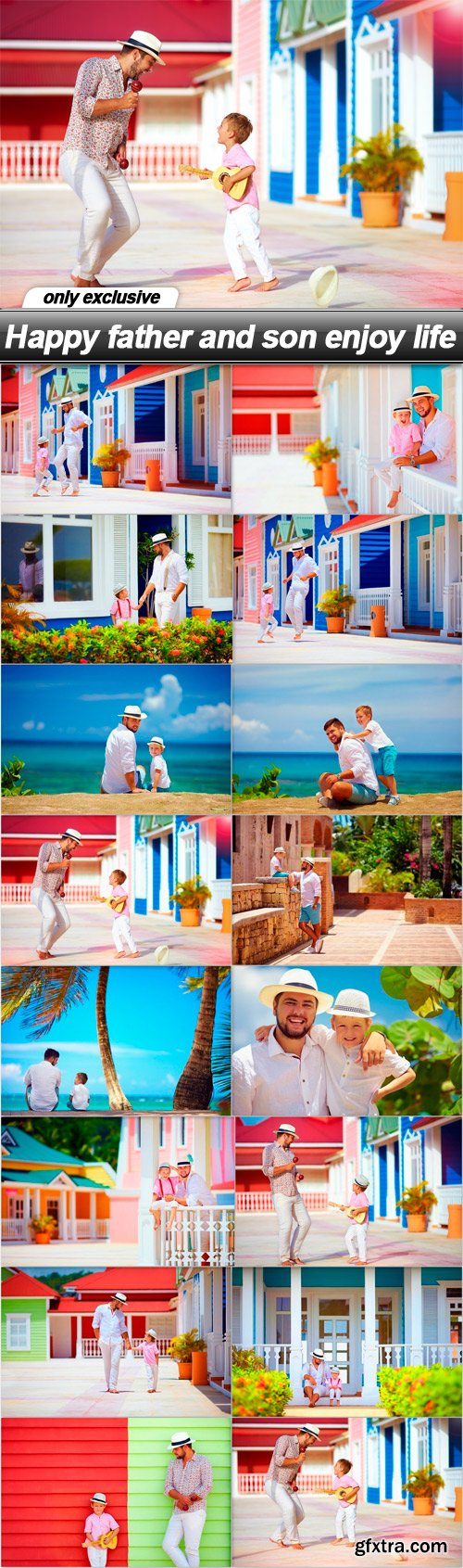 Happy father and son enjoy life - 16 UHQ JPEG