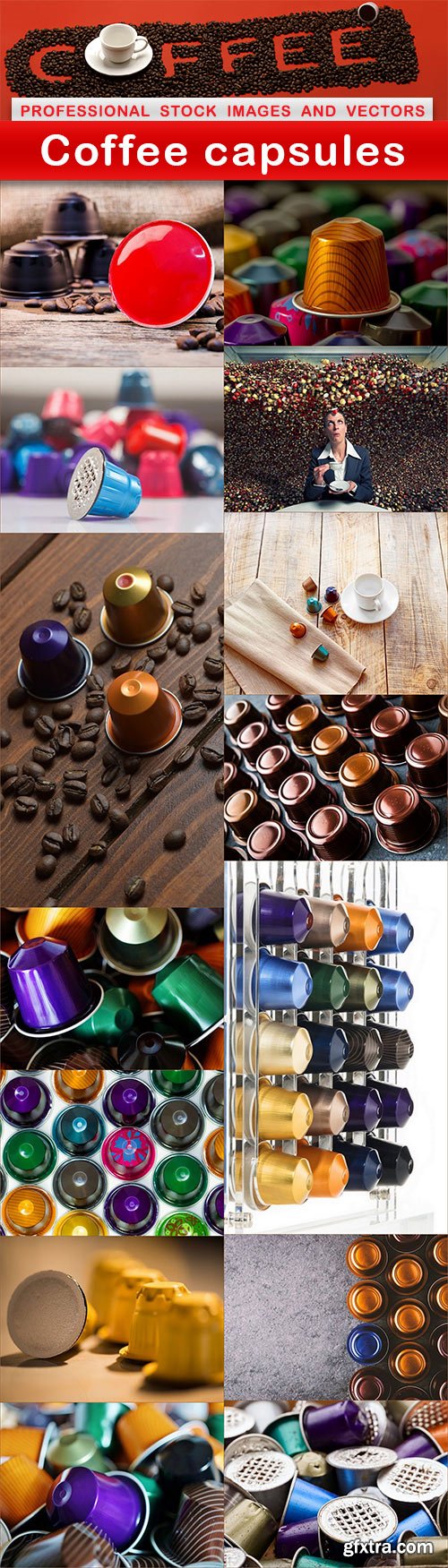 Coffee capsules - 15 UHQ JPEG