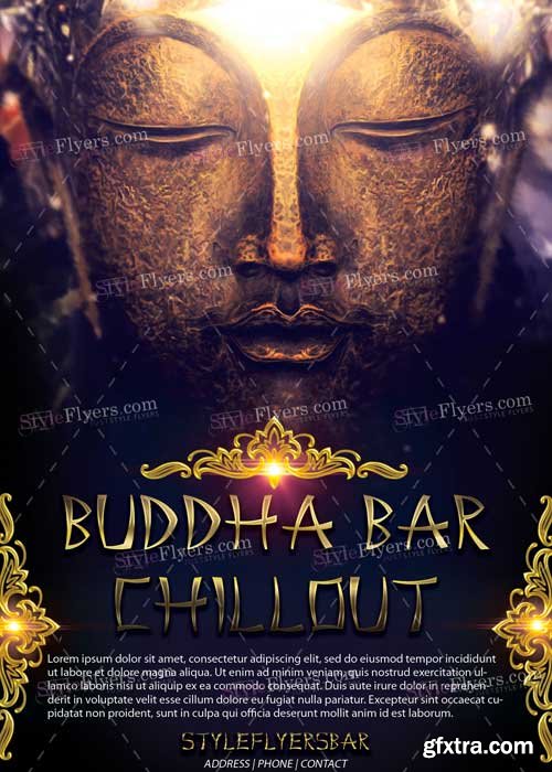 Buddha Bar Chillout PSD Flyer Template