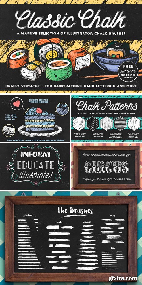 CM 744644 - Classic Chalk - Brushes + FREE item!