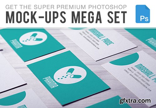 The PS Mock-Ups Super Bundle with 65 Top-Quality Mock-Ups