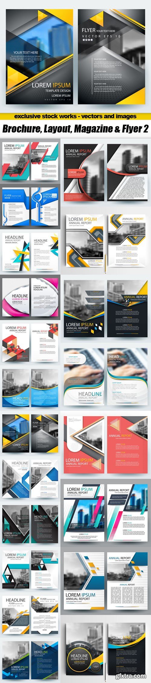 Brochure, Layout, Magazine & Flyer 2 - 20xEPS