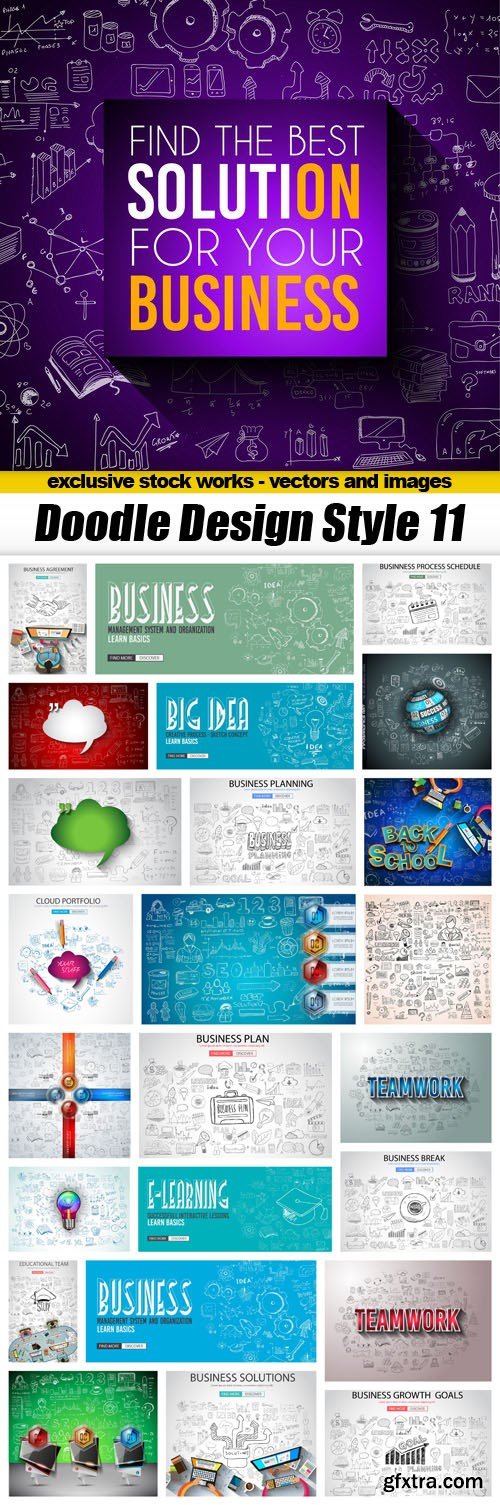 Doodle Design Style 11 - 25xEPS