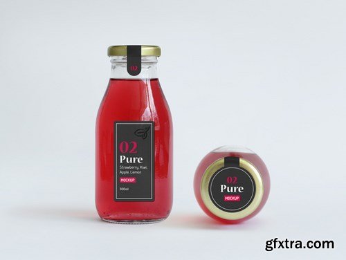 Juice Bottle Packaging MockUp