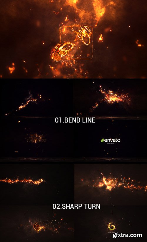 Videohive - Logo Reveal Pack 5in1: Fire - 16994274