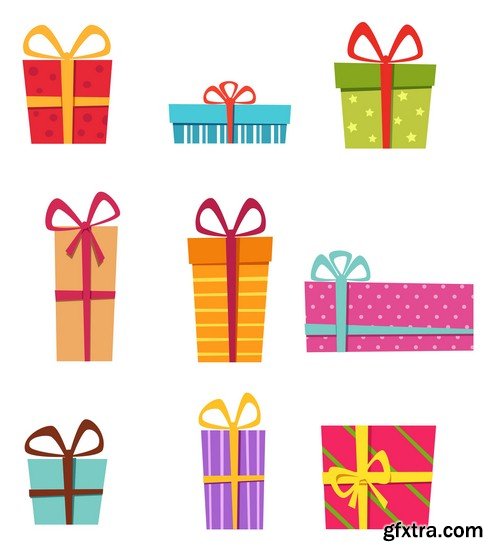 Gift boxes 1 - 8 EPS